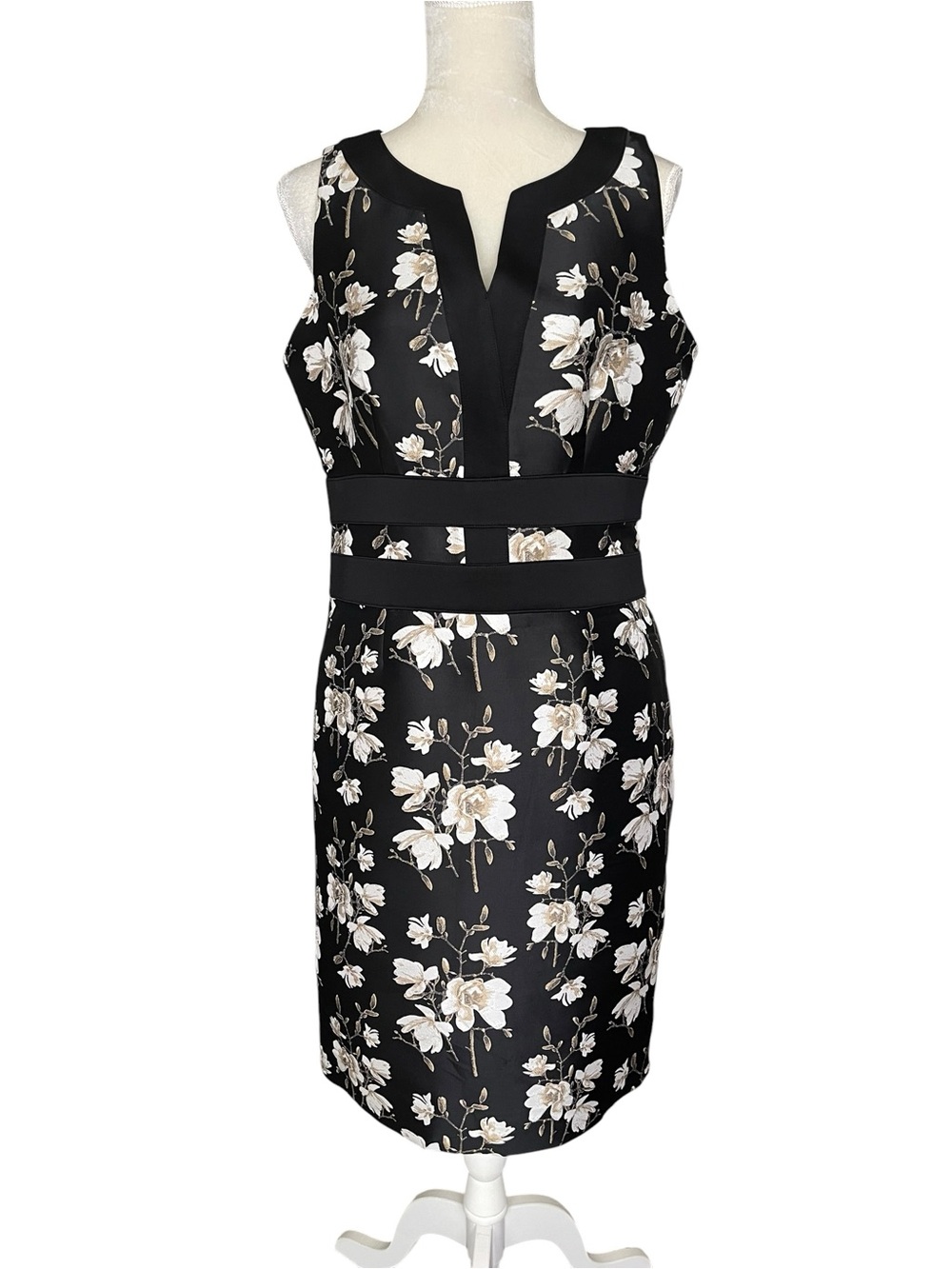 Etcetera floral Sheath Dress Women’s Size 6 Sleeveless Career Professional